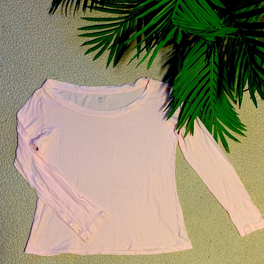 Women’s GAP Long Sleeve Pink Top Large